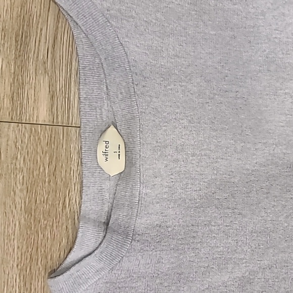 EUC, 100% Merino Wool, Grey, Crop, Bow Cuff Sz Small - Picture 3 of 8